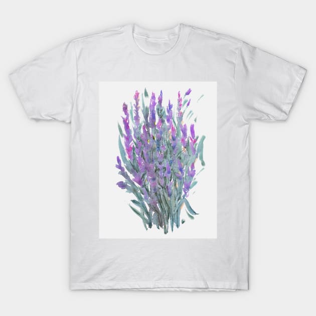 Lavender T-Shirt by ArtKsenia